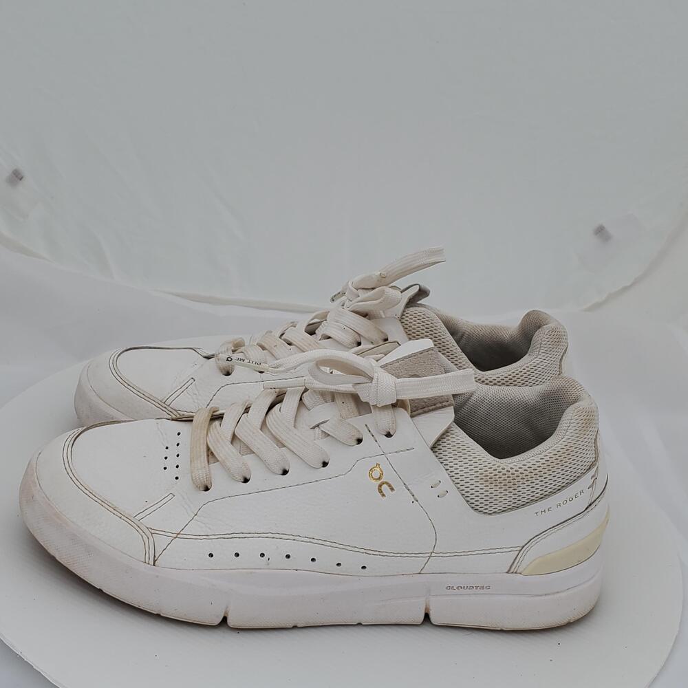 On THE ROGER Shoes Women 7 White CloudTec Tennis Walking Low Top Sneakers